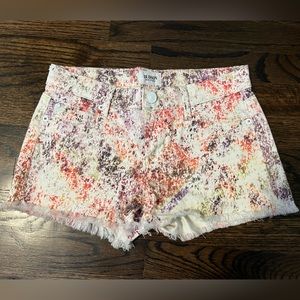 Hudson Jeans 'Amber' Bleached Cutoff Comic Frayed Shorts - Size 25